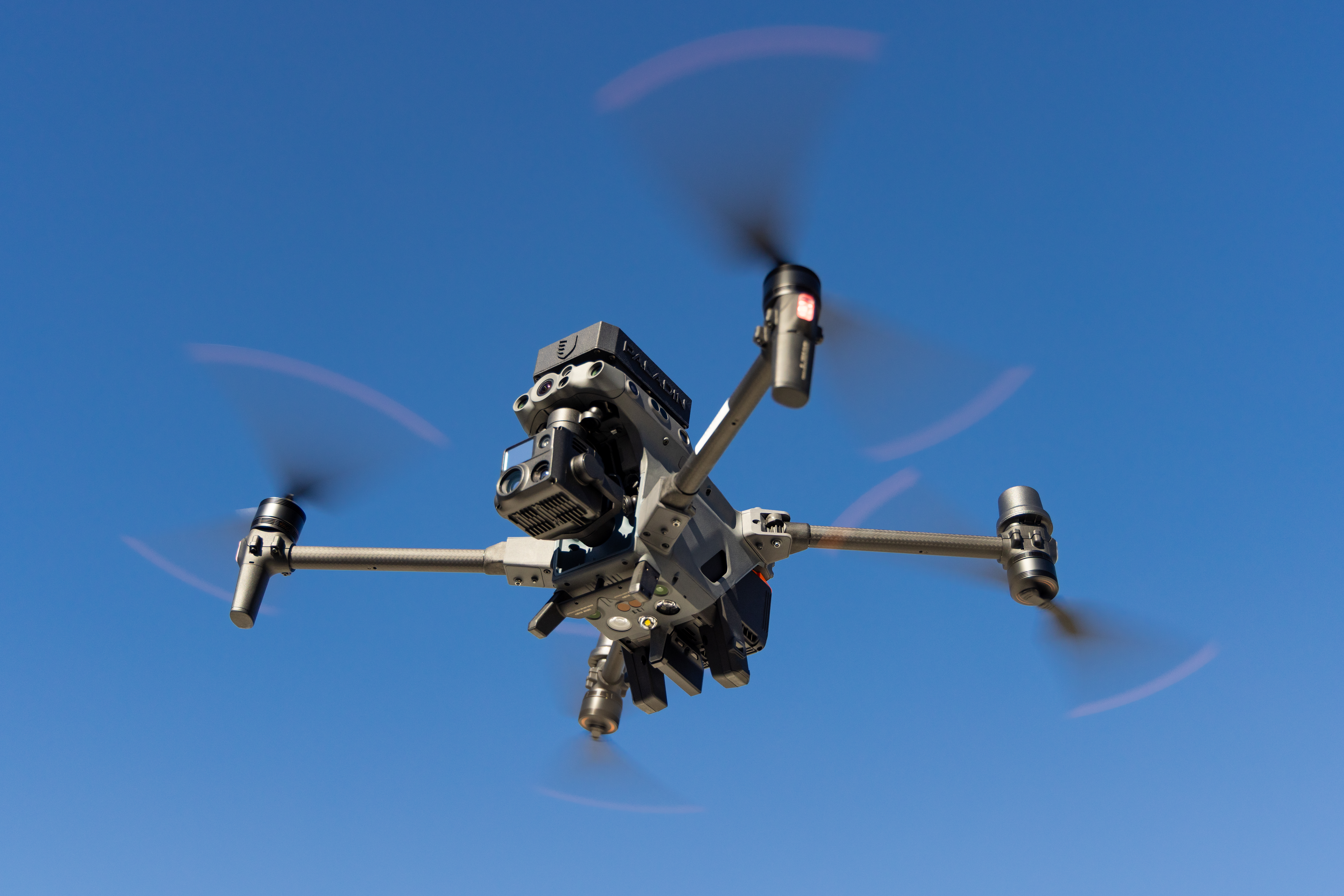 Lancaster Police Department drone flying